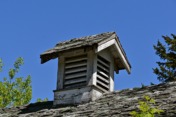 old cupola on a house roof