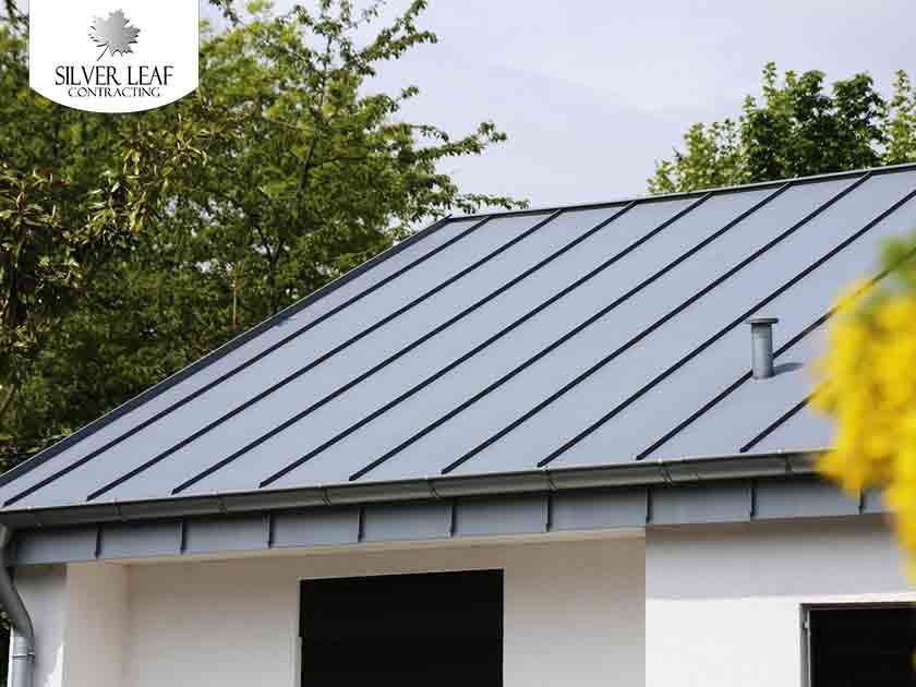 An attractive metal roof on a home.